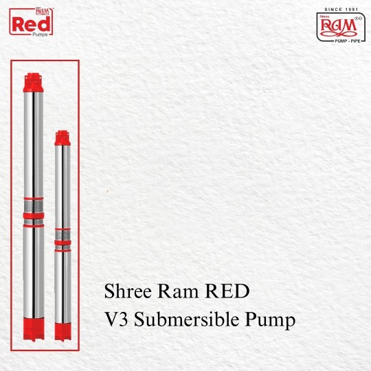 V3 RED Submersible Pump 0.50 HP X 10 Stg Single Ø